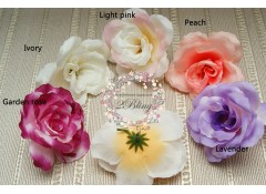 Silk artificial flower, Large (8 cm), Pack of 5